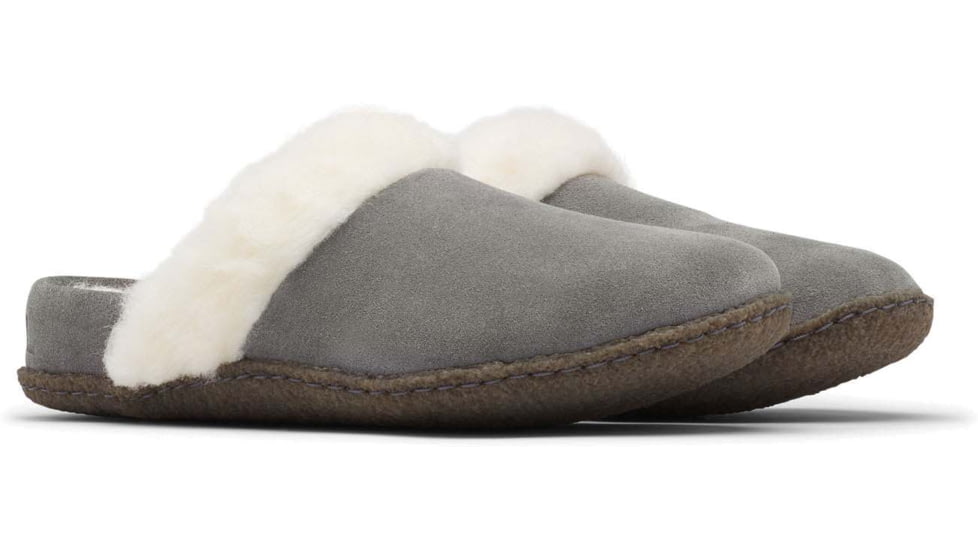 Sorel Nakiska Slide II Slippers - Women's, Quarry/Natural, 9 US, 1902881052-9