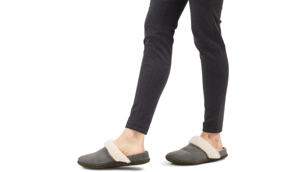 Sorel Nakiska Slide II Slippers - Women's, Quarry/Natural, 9 US, 1902881052-9