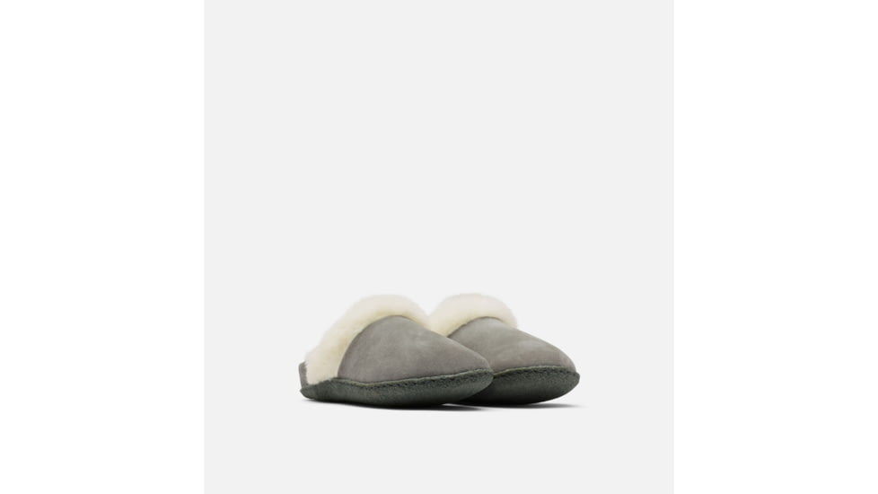 Sorel Nakiska Slide LI Slippers - Womens, Quarry/Grill, 6US, 1902881053-6