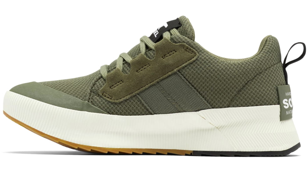 Sorel Out N About III Low Sneaker Waterproof - Women's, Stone Green, Sea Salt, 10, 2019631-397-10