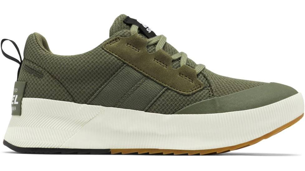 Sorel Out N About III Low Sneaker Waterproof - Women's, Stone Green, Sea Salt, 10, 2019631-397-10