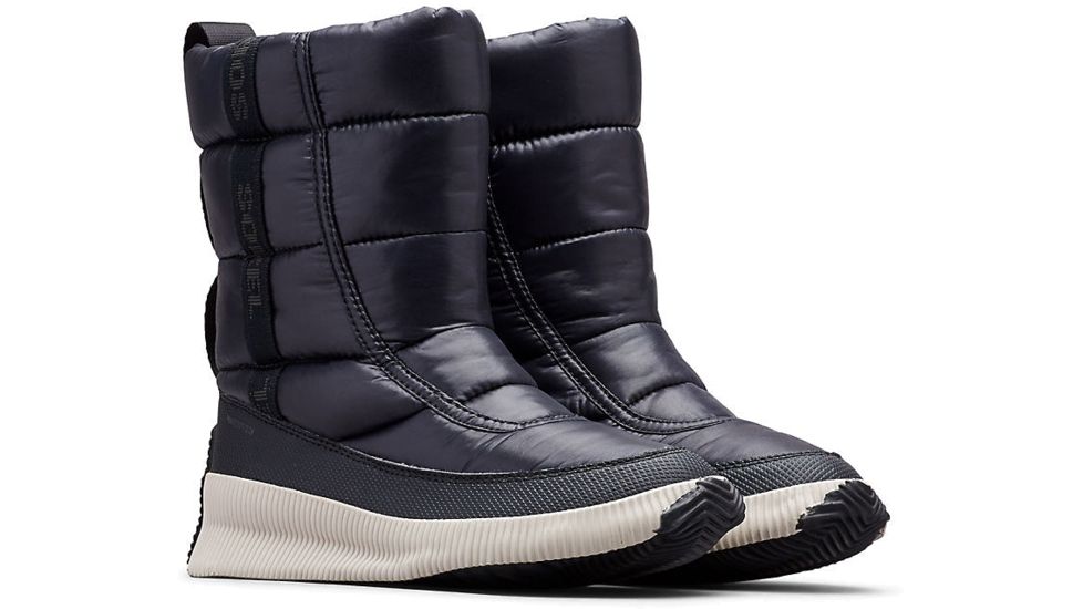 Sorel Out N About Puffy Mid - Womens, SHINY Black, 6.5, 1876881010-6.5