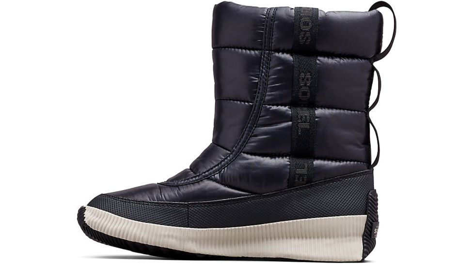 Sorel Out N About Puffy Mid - Womens, SHINY Black, 6.5, 1876881010-6.5