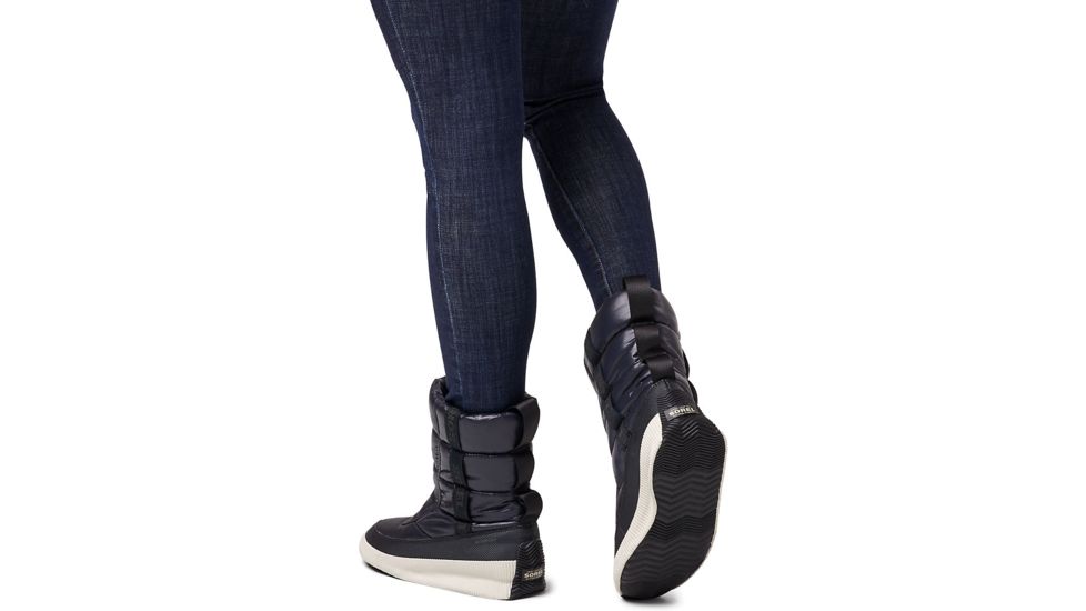 Sorel Out N About Puffy Mid - Womens, SHINY Black, 6.5, 1876881010-6.5