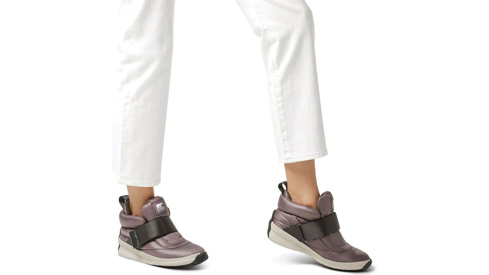 Sorel Out N About Puffy - Womens, SHINY Purple Sage, 10.5, 1869931574-10.5