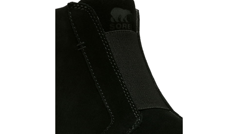 Sorel Out N About Pull On Wedge Boot - Womens, Black/Sea Salt, 8, 2058651-010-8