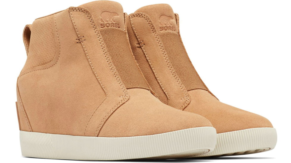 Sorel Out N About Pull On Wedge Boot - Womens, Canoe/Sea Salt, 9, 2058651-262-9