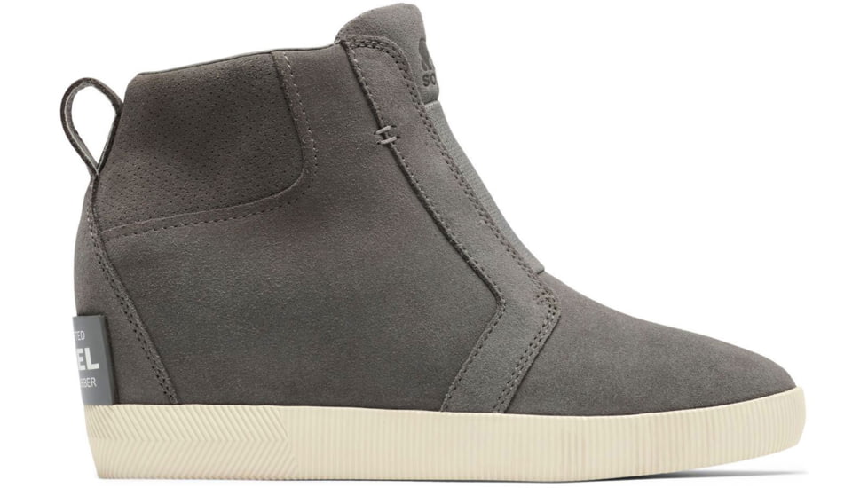 Sorel Out N About Pull On Wedge Boot - Womens, Quarry/Sea Salt, 6.5, 2058651-052-6.5