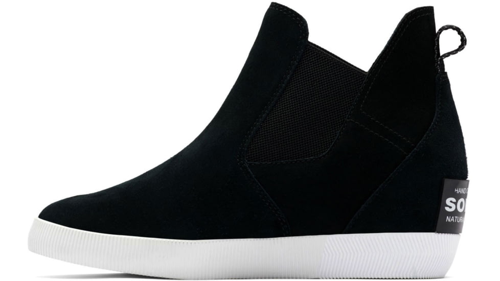 Sorel Out N About Slip-On Wedge Boots - Womens, Black/White, 11, 2033021-010-11