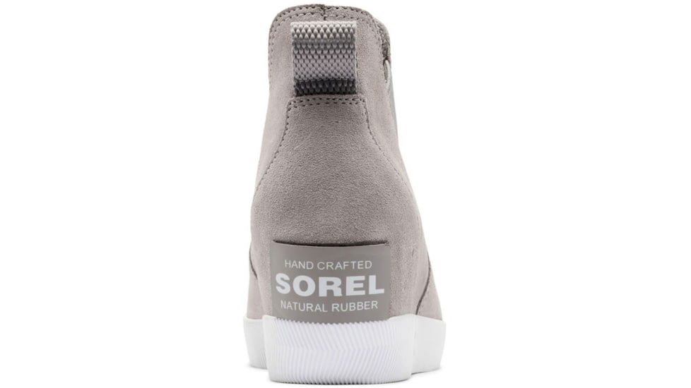 Sorel Out N About Slip-On Wedge Boots - Womens, Chrome Grey/White, 6, 2033021-061-6