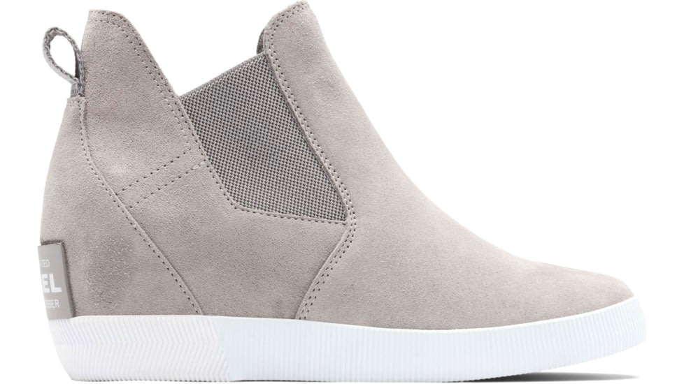 Sorel Out N About Slip-On Wedge Boots - Womens, Chrome Grey/White, 8 US, 2033021-061-8