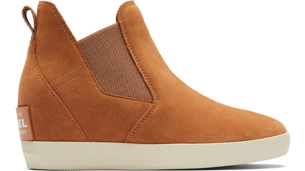 Sorel Out N About Slip-On Wedge Boots - Womens, Tawny Buff/Chalk, 11, 2033021-253-11