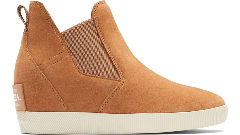 Sorel Out N About Slip-On Wedge Boots - Womens, Tawny Buff/Chalk, 9 US, 2033021-253-9