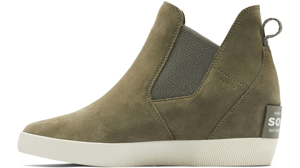 Sorel Out N About Slip-On Wedge II Bootie - Women's, Stone Green, Laurel Leaf, 8, 2033021-397-8