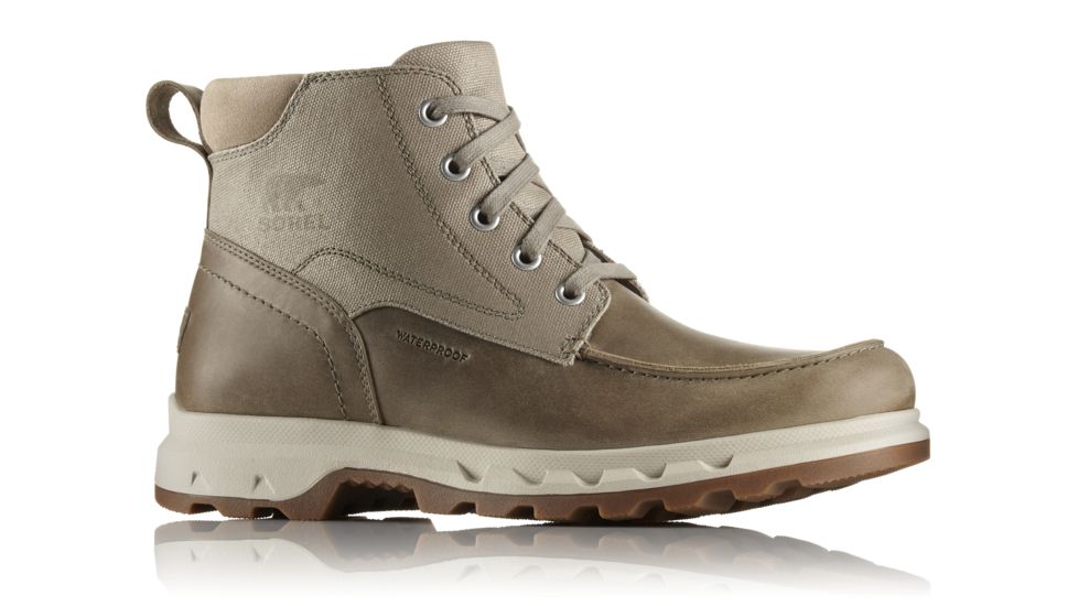 Sorel Portzman Moc Toe Casual Boot, Mens, Tusk/Oatmeal, 12 US, 1750221221-12
