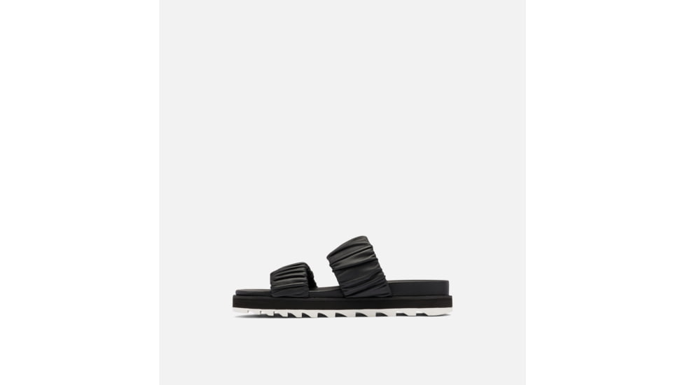 Sorel Roaming Two Strap Slide Sandals - Womens, Black/Chalk, 9.5 US, 1988461-010-9.5