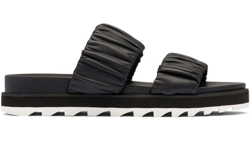 Sorel Roaming Two Strap Slide Sandals - Womens, Black/Chalk, 9.5 US, 1988461-010-9.5