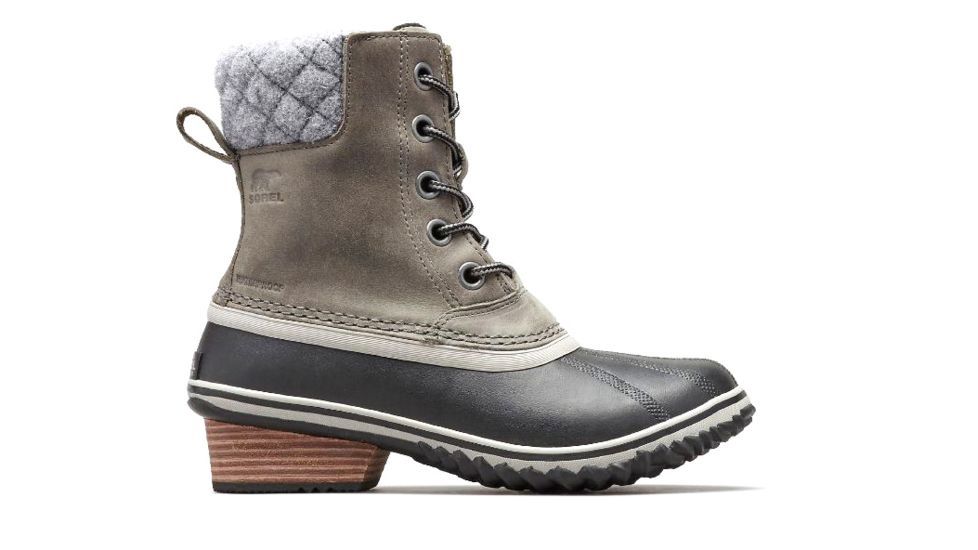 Sorel Slimpack Lace II Boot - Womens, Quarry, Black, 8, 1702251052-8