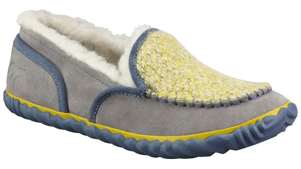 Sorel Tremblant Blanket Winter Slipper - Women's -Light Grey/Mountain-9 US