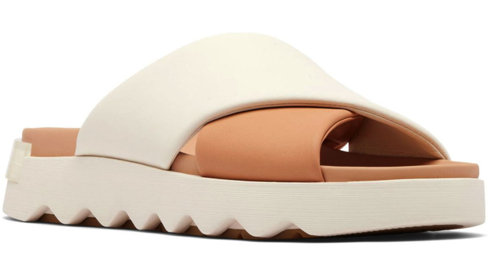 Sorel VIIbe Crisscross Slide - Womens, Honest Beige/Chalk, 9, 2076811-246-9