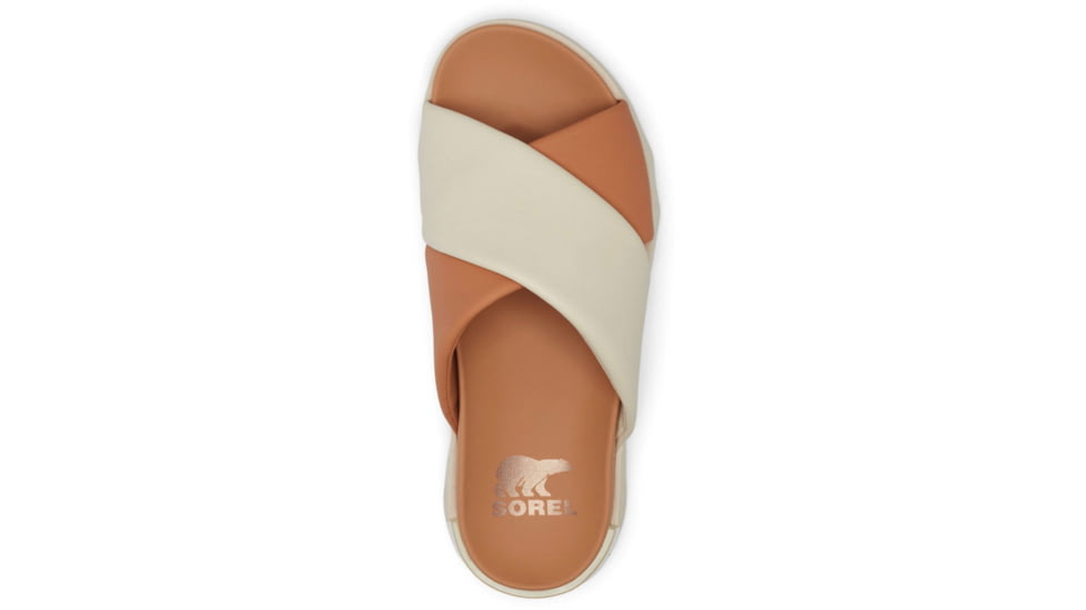 Sorel VIIbe Crisscross Slide - Womens, Honest Beige/Chalk, 9, 2076811-246-9