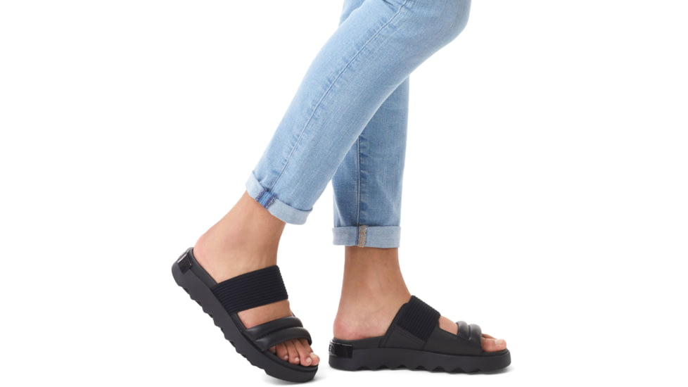 Sorel VIIbe Slide Sandals - Womens, Black/Black, 9.5 US, 2030531-010-9.5