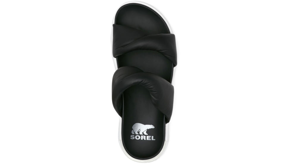 Sorel VIIbe Twist Slide Sandals - Womens, Black/Sea Salt, 7 US, 2039961-010-7