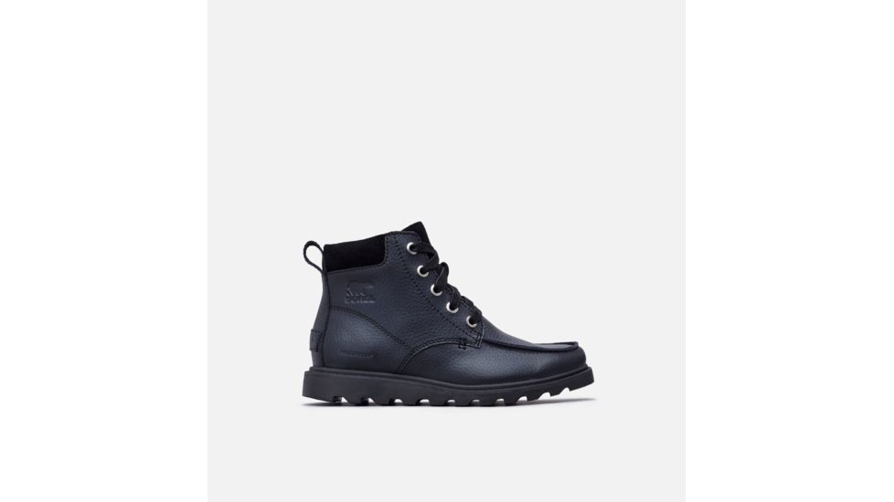 Sorel Youth Madson Moc Toe Waterproof Boot - Boys, Black, Black, 7, 1808951011-7