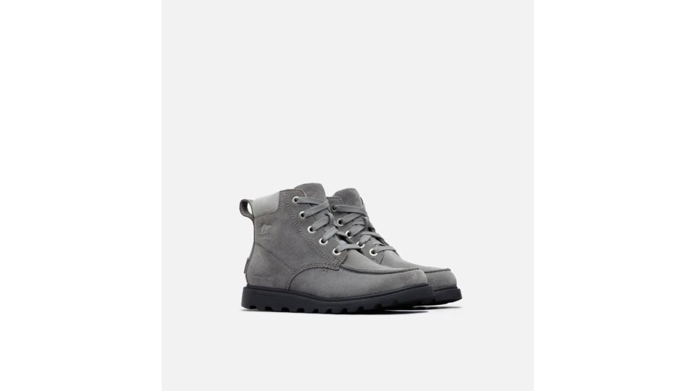 Sorel Youth Madson Moc Toe Waterproof Boot - Boys, Quarry, Chrome, 3, 1822181052-3