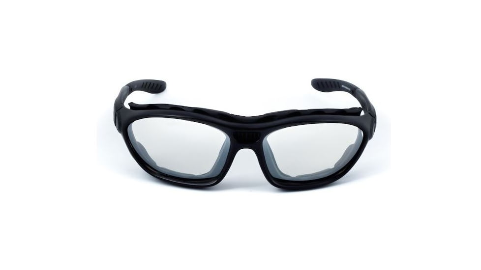 Sos Gripz Riders / Rambler Sunglasses, Frame - Matte Black Tr-90 W/ Temples And Strap / Lens - Pc Z87.1, Clear-fm