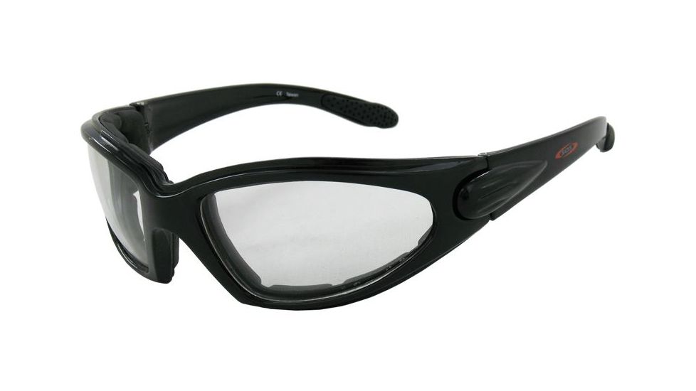 Sos Gripz Riders / Thrasher Sunglasses, Black Frame, Clear/Smoke Lens