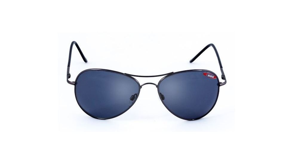 Sos Polar Max / Anchor Sunglasses, Frame - Shiny Gunmetal/black Temple, Lens - Tac Polarized Smoke 1.0mm