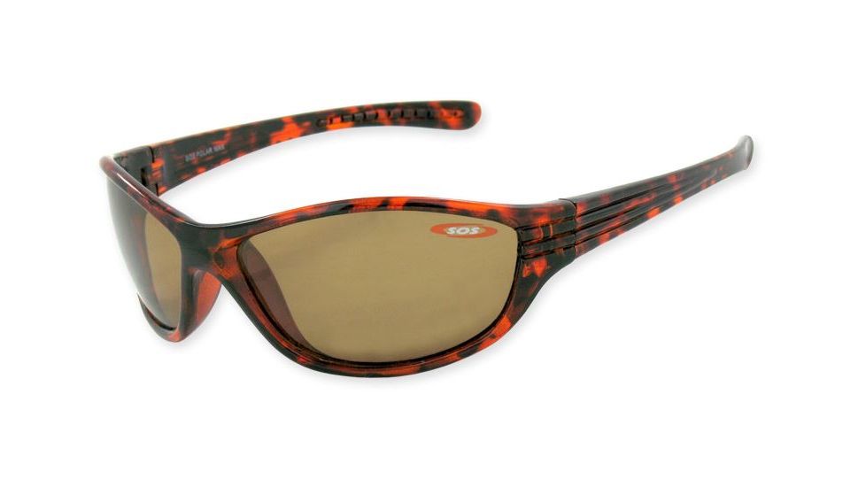 Sos Polar Max / Kauai Sunglasses, Frame - Shiny Dark Tortoise, Lens - Tac Polarized Brown 1.0mm