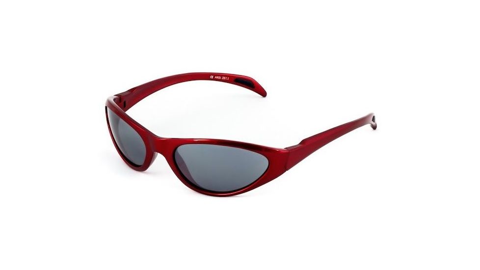 Wraps / Hydro Sunglasses, Frame - Metallic Red / Lens - Pc Smoke-fm