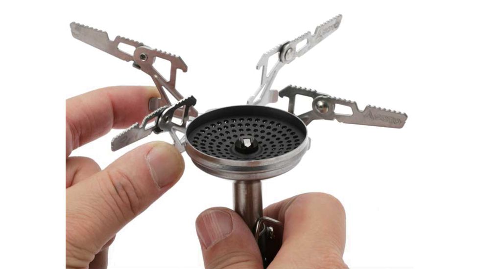 Soto WindMaster Stove with 4Flex Pot Support, Silver, OD-1RXN
