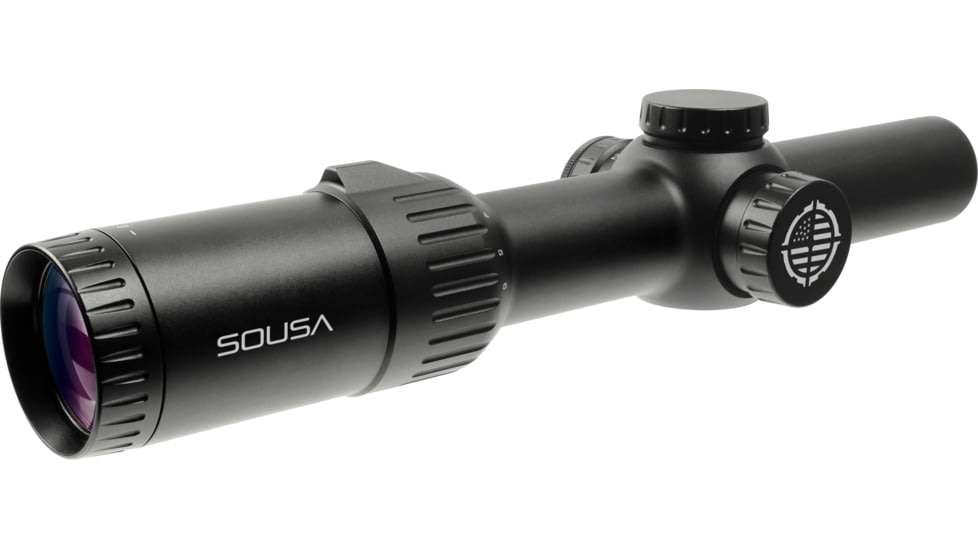 SOUSA OPTICS Mantis 1-6X24 Rifle Scope, BDC Reticle, 1/2 MOA, SFP, Black, Medium, MA1624BDC