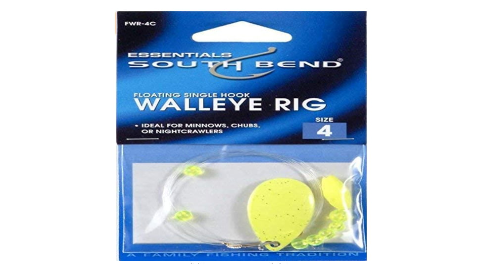 South Bend Floating w/Rig Single Hook Number 4 Chartreuse, FWR-4C