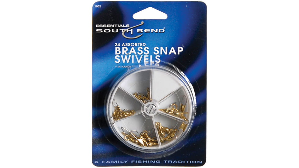 South Bend Swivels Brass Asst Sizes 24 Pk 1002