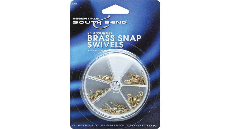 South Bend Swivels Brass Asst Sizes 24 Pk 1002