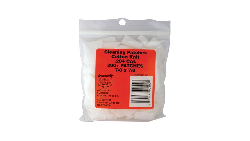 Southern Bloomer Cleaning Patches .204 Caliber 200 Per Pack