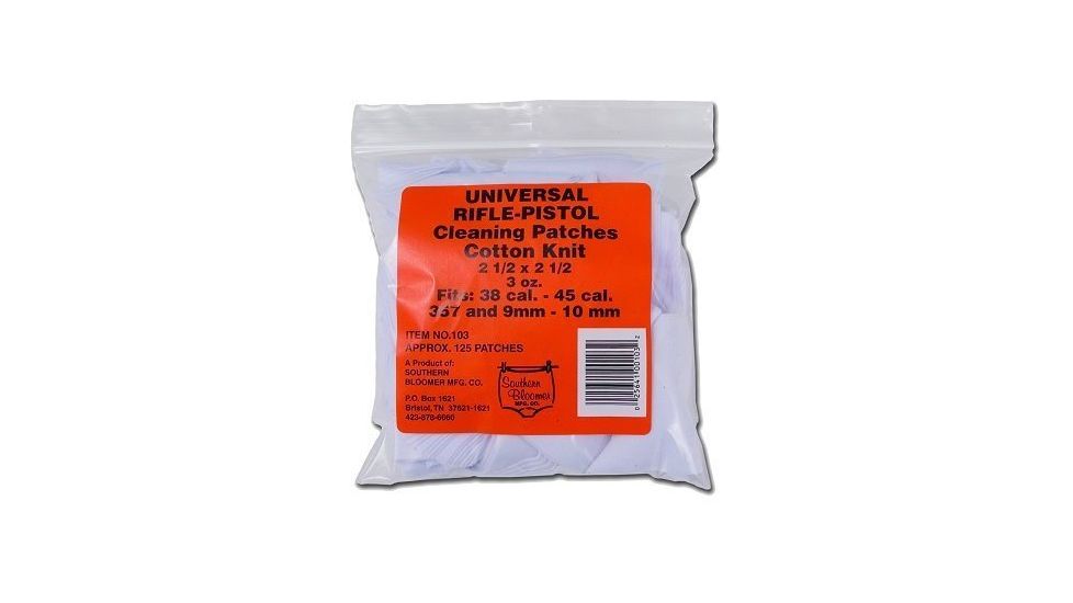 Southern Bloomer Universal Rifle/Handgun Cleaning Patches 130 Count 103