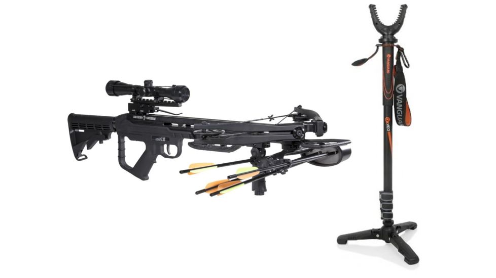 Southern Crossbow Risen XT, 350 Package, SC73001 W/ Vanguard Veo Shooting Stick