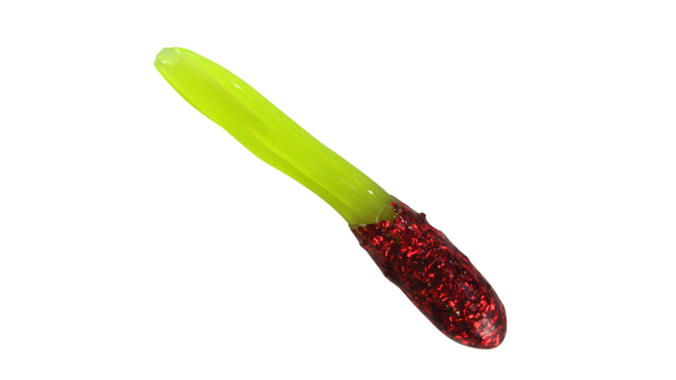 Southern Pro Scale Head Lit'l Hustler Tube, 1 1/2" Red/Chartreuse. 10/Pack, 1.5-10-SH03