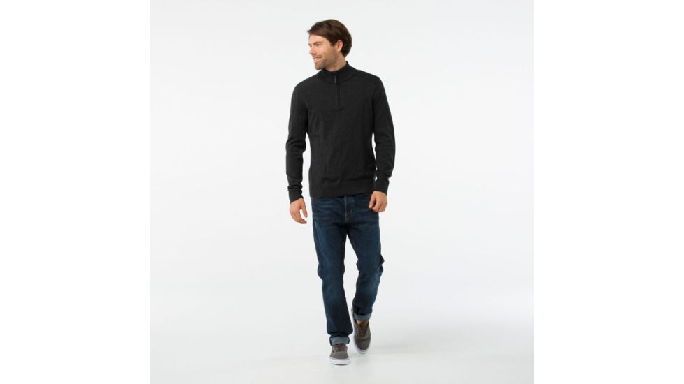 Smartwool Sparod Half Zip Sweater-Men's, Charcoal Heather, Extra Large, SW000299010-XL