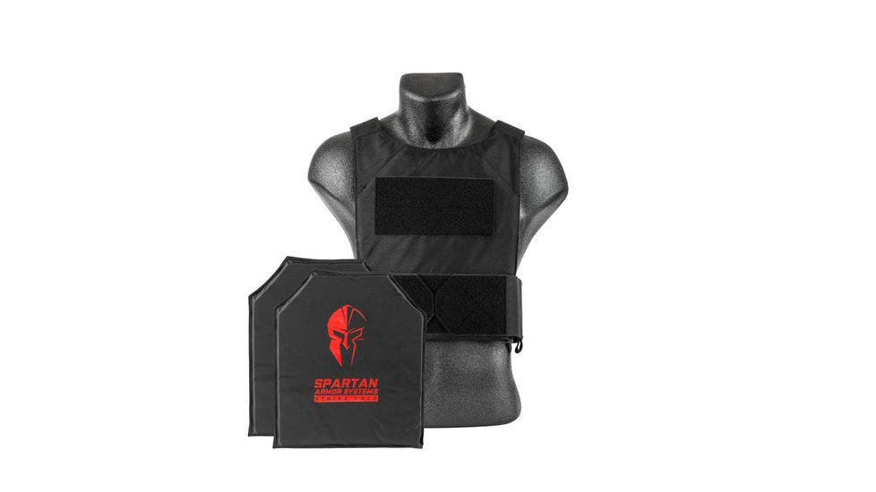 Spartan Armor Systems Armor Systems Flexed Fused Core IIIa Soft Body Armor, Dl Concealment Plate Carrier, Black, Medium-Extra Large SAS-PKG-PLYIIIA-SDLPC-BK-KIT