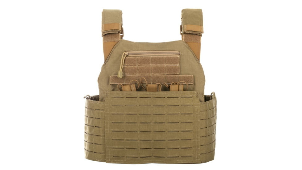 Spartan Armor Systems Achilles Laser Cut Plate Carrier, Small/Extra Large, Coyote Brown, Adjustable, SAS-AC-LC-CB