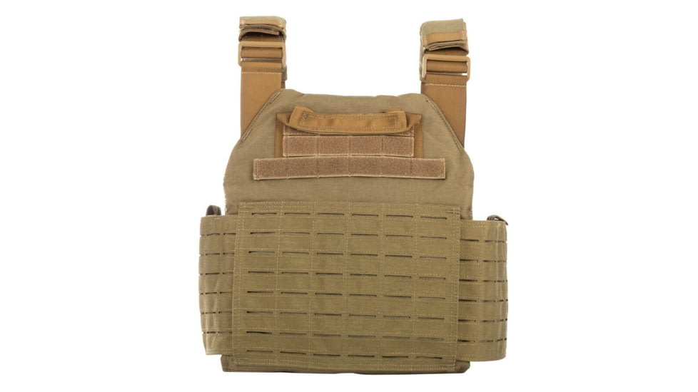 Spartan Armor Systems Achilles Laser Cut Plate Carrier, Small/Extra Large, Coyote Brown, Adjustable, SAS-AC-LC-CB