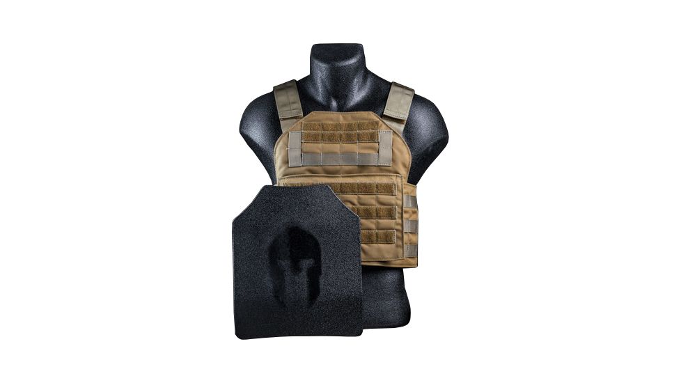 Spartan Armor Systems AR500 Omega Body Armor And Shooters Cut Plate Carrier Package special, Black, Medium-Extra Large SAS-AR500PKG-SPC-BK-SPEC-KIT