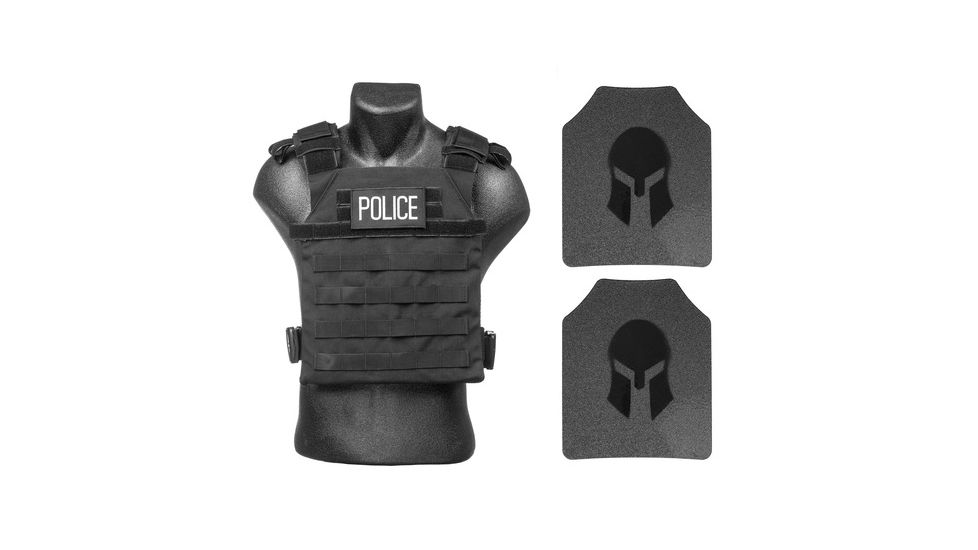 Spartan Armor Systems AR550 Body Armor Active Shooter Kit/police Tactical Gear Single Curve, Base Coat, Coyote Brown, Medium-Extra Large SAS-PKG550-ACTSH-CB-KIT