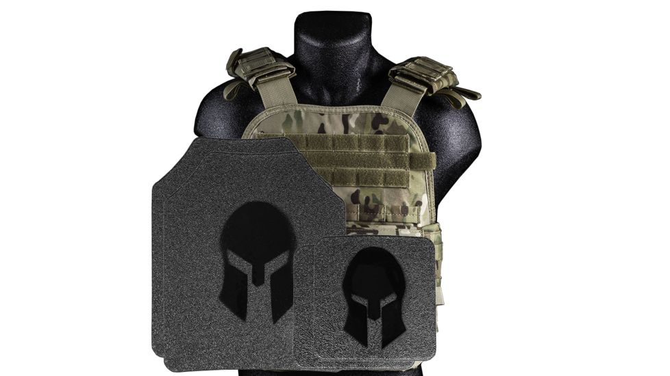 Spartan Armor Systems Armor/condor Defender Extra Large Plate Carrier And AR550 Body Armor Platform Single Curve, Base Coat, Multi-Cam, 2XL-4XL SAS-PKG550-DFPC-MC-KIT